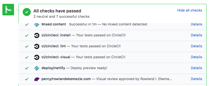 check passed